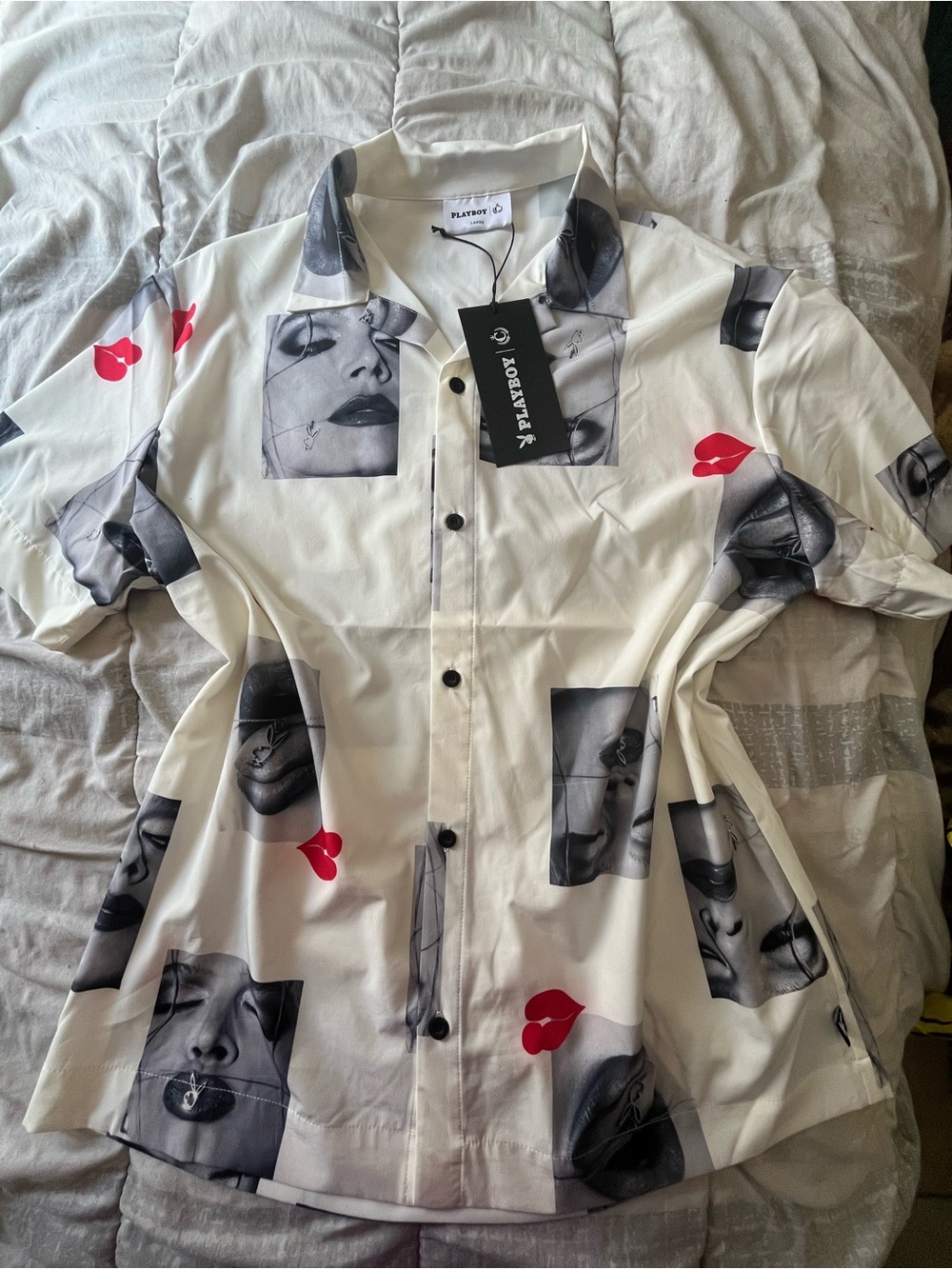 Playboy button up T-shirt